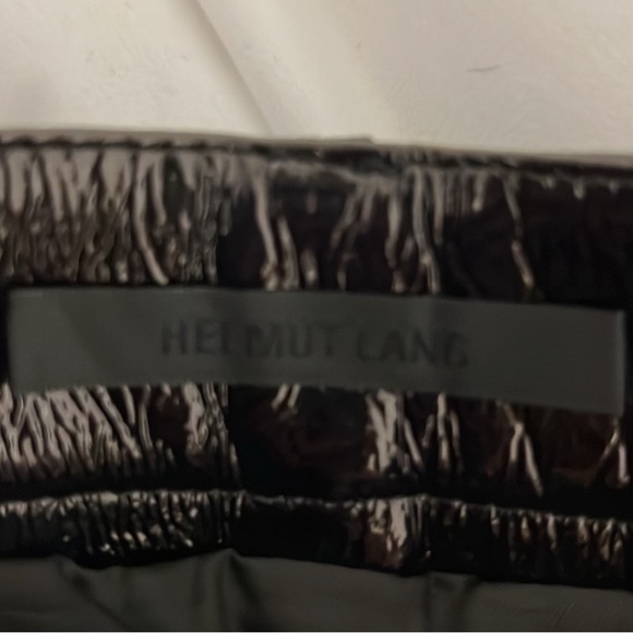 NWT Helmut Lang Genuine Patent Leather Mini Skirt size 2 - Picture 6 of 6